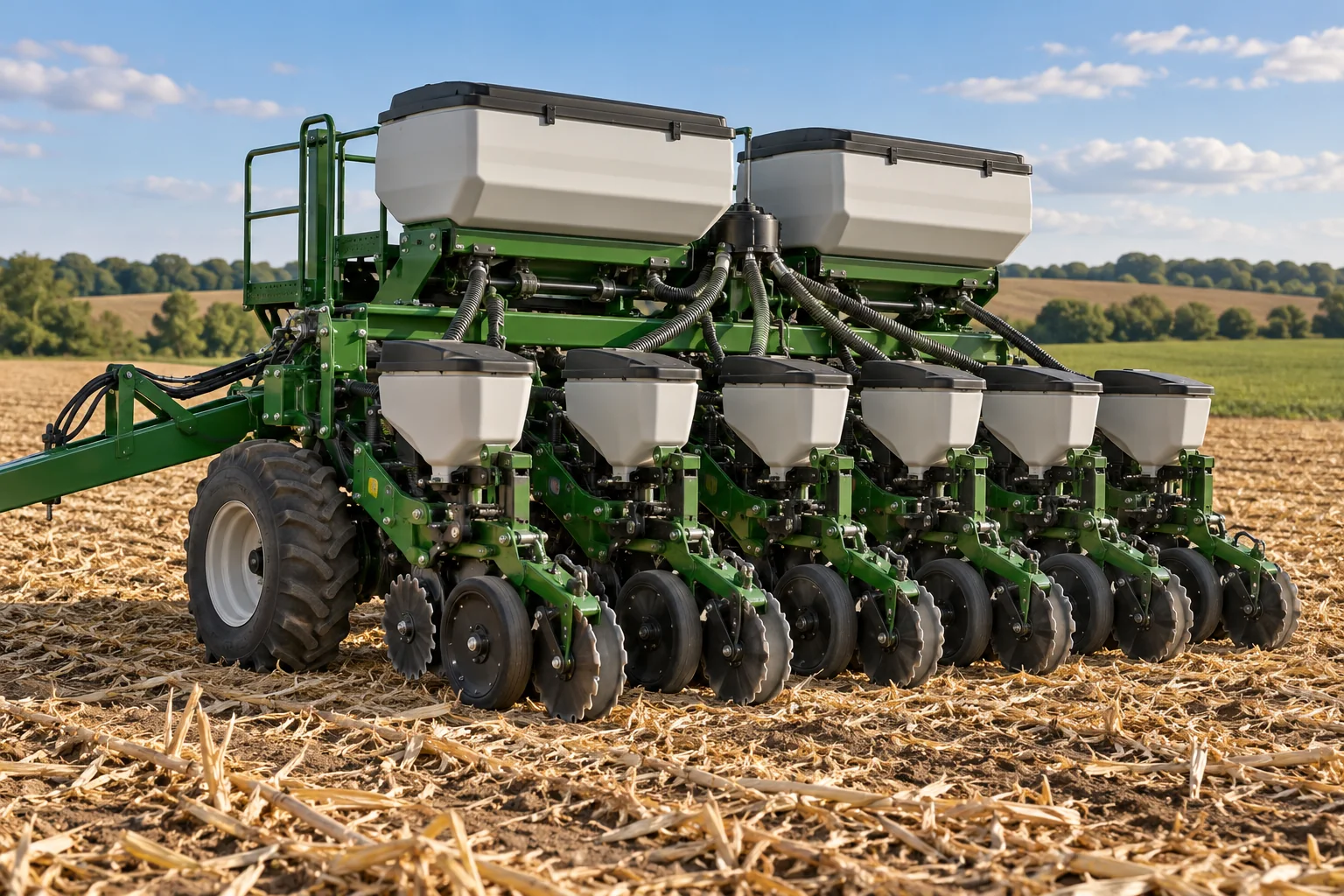 Pneumatic no till precision planters